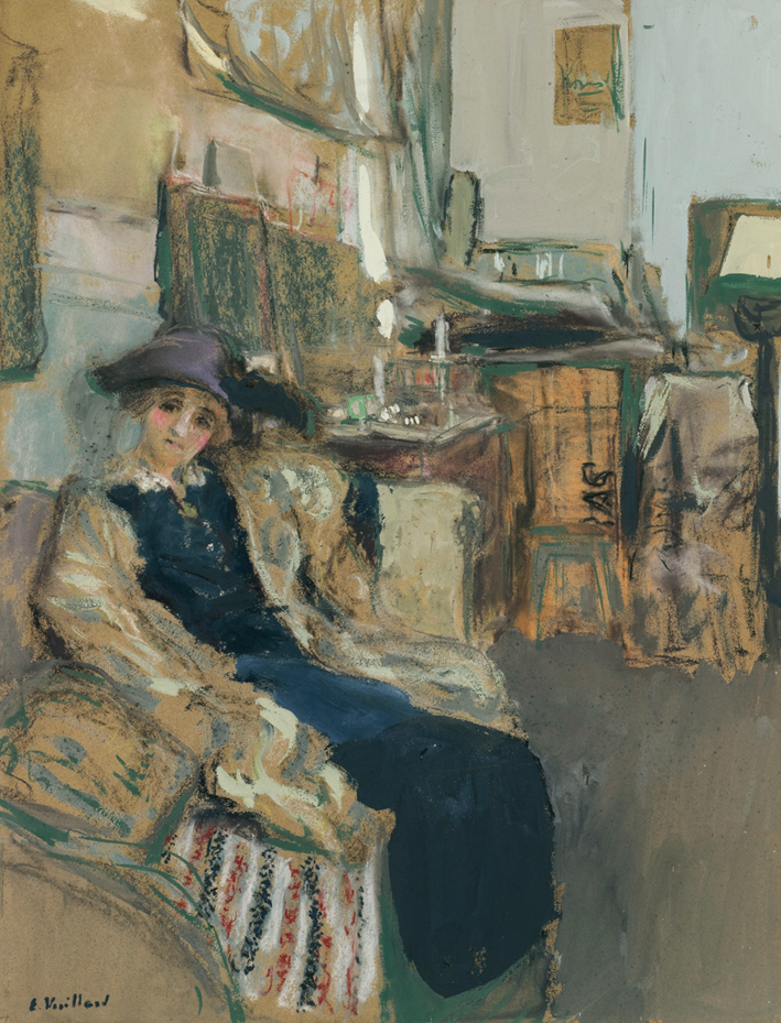  Edouard Vuillard —— LE MODELE AU CHAPEAU VIOLET